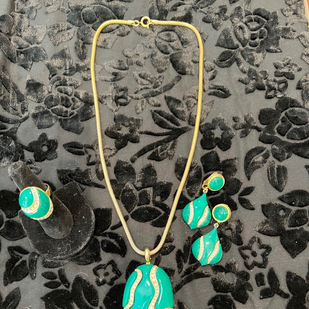 Rare 3 piece Eisenberg vintage jewelry set - Picture 14 of 15